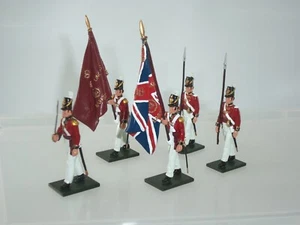 BRITAINS 43154 COLDSTREAM GUARDS REGIMENT NAPOLEONIC WAR COLOUR PARTY - Picture 1 of 4