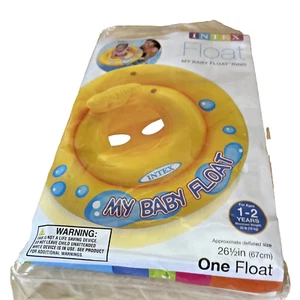 INTEX Yellow Inflatable Baby Float Ring 26.5 inch Toddler Pool Water Activities - Picture 1 of 10