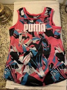 PUMA PULLOVER ACTIVEWEAR RACERBACK TANKTOP YOUTH SIZE L (12/14) MULTICOLOR NEW - Picture 1 of 9