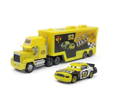 Disney Pixar Cars No.52 Leak Less Racer's Hauler Truck + Car 1:55 Diecast Toys - Image 1 of 4