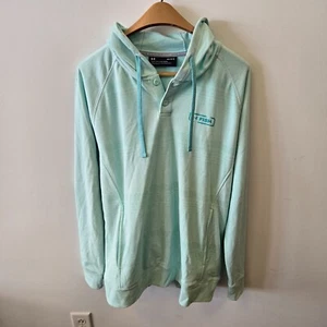 Under Armour UA Threadborne Shoreline Popover Hoodie Size Large Green - Bild 1 von 9