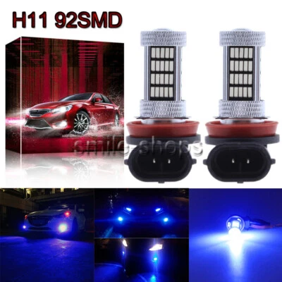 H11 H8 H9 H16 4014 92SMD LED Fog Light Conversion Kit Premium 10000K Ultra Blue - Image 1 of 4