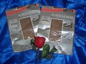 2 x VINTAGE Ergee Super Star Nylons Feinstrumpfhosen Gr. 40-42 RAUCH 15 den RHT - Bild 1 von 3