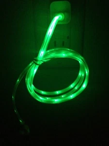 LED Light-up Micro USB Charger Data Sync Cable for Samsung Galaxy S6+ S7 Note 4 - Picture 1 of 12