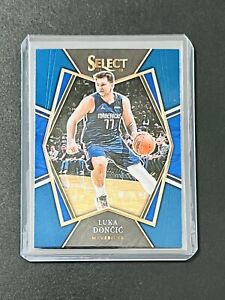 Luka Doncic 2021-22 Panini Select Premier Level Parallel Chrome SP Card #117
