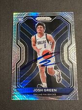 Josh Green Signed 2020-21 Panini Prizm Hyper Card RC Mavericks Autograph COA