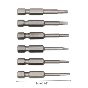 1/4" Hex Shank Triangle Head Screwdriver Bits Safety Head Screwdriver 6 Pieces - Picture 1 of 10