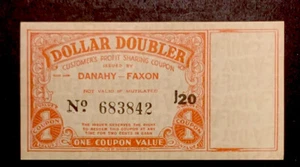 52212 Vintage Danahy-Faxson Double Dollar Coupons Unused Very Fresh Clean Coll - Picture 1 of 2