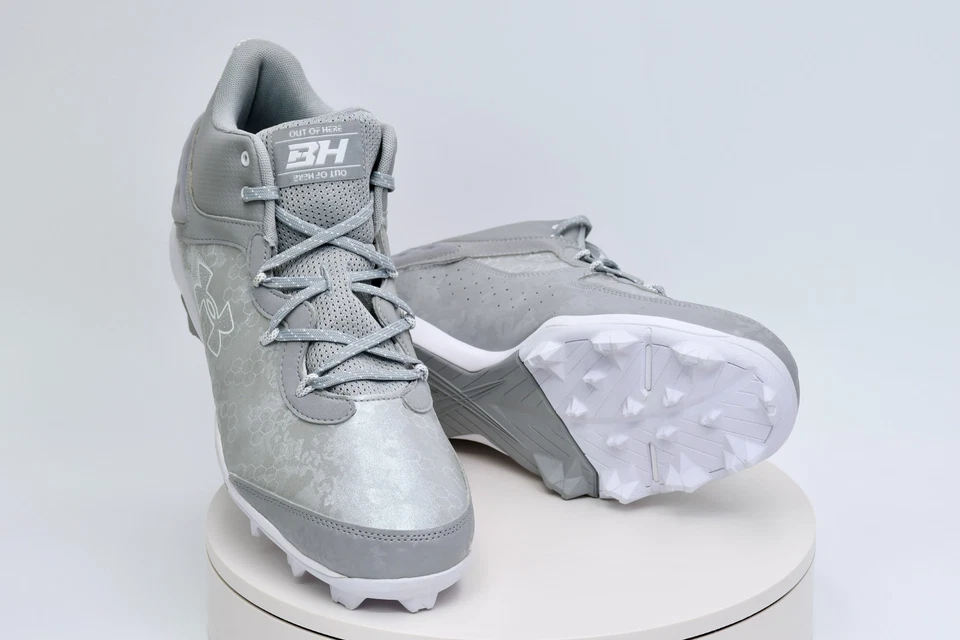 Botines de béisbol Under Armour Harper 8 Mid RM grises 3026592-101 nuevos Foto 1 de 4