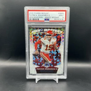 Tarjeta Mosaic Patrick Mahomes 2020 blanca/25 hombres de maestría #MM9 PSA 9 como nueva Chiefs - Imagen 1 de 4