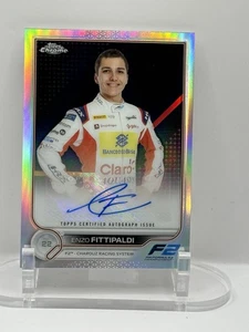 2022 Topps Chrome F1 Enzo Fittipaldi F2 Refractor Auto/Autograph - Picture 1 of 2