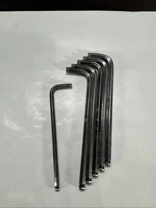 BONDHUS Ball End Allen 6 Piece Lot, Five 1/4 Allen Wrenches, One 3/16. 6 Total - Picture 1 of 4