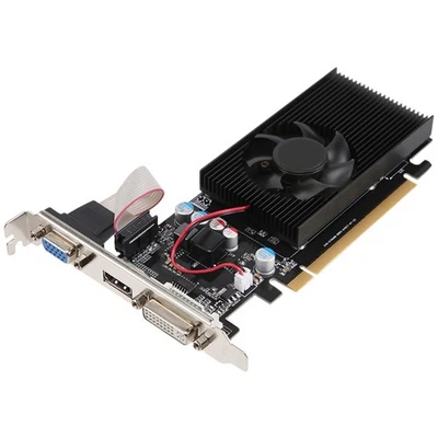 GT210 1GB DDR2 64Bit  Card PCIE 2.0 GPU -Compatible DVI VGA Desktop Video2388 - Image 1 of 4