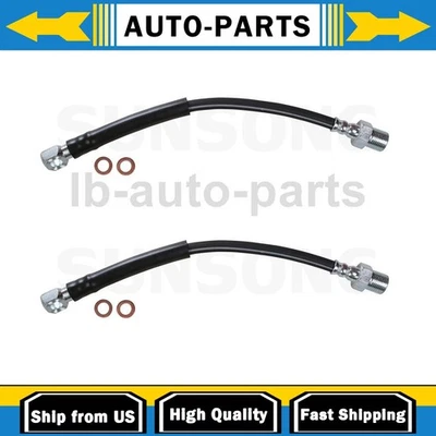 2x Brake Hose Line Front For GMC S15 Jimmy 2.8L RWD 1983-1989 - Image 1 of 4