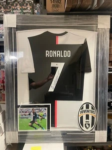 Cristiano Ronaldo Framed Autograph Soccer Jersey - Beckett Authentication - Picture 1 of 3