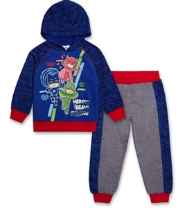 NWT 12m (small spot) pj Masks disney winter hoodie sweatpants outfit boys girls - Picture 1 of 7
