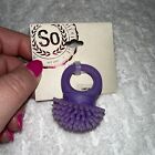 Purple Plastic Chunky Squishy Ring Brand New With Tag Punk Rock Hot Topic Style
