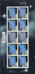 NEW ZEALAND MINT 1994 MOON LANDING SHEETLET (ID:NZSH1171) - Picture 1 of 1