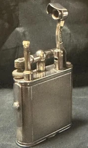 Encendedor de aceite dunhill en funcionamiento plateado único sin caja - Imagen 1 de 8
