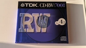 TDK CD-RW 1x-4x Logo 1szt Jewel case CD Japan - Zdjęcie 1 z 2