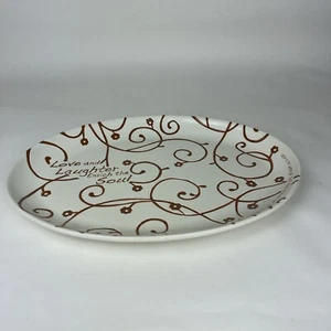 Blessings Unlimited Celebration Ceramic Plate 19 X 14 Inch Raised Design 2010 - Picture 1 of 7