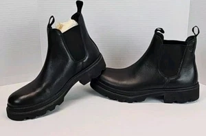 ECCO Grainer Black Chelsea Ankle Boot Water Resistant EU 46 Men's 12 - 12.5 US - Picture 1 of 15