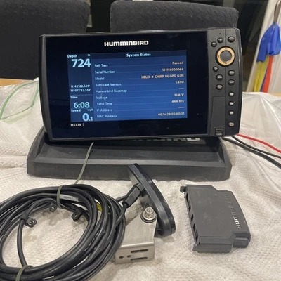 Humminbird Helix 9 Chirp DI GPS G2N W/ Mount Transducer Suncover And Power Cord - Image 1 of 4