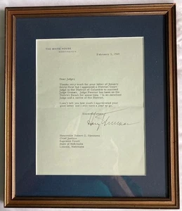 Harry Truman Typed Letter Signed as President- 1948 - Picture 1 of 5