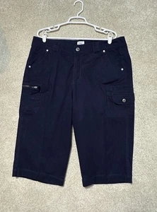 JMS Cargo Capri Crop Pants Navy Size 20W LNC - Picture 1 of 6