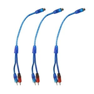 Practical Y Splitter Cavo 1 Femmina A 2 Maschio 1Pcs/3Pcs 30cm Auto Audio - Bild 1 von 29