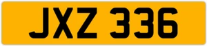 JXZ 336 J 3x3 DATELESS PRIVATE NUMBER PLATE JON JOE JAK JAC JACK JAMES JEFF JAY - Picture 1 of 1