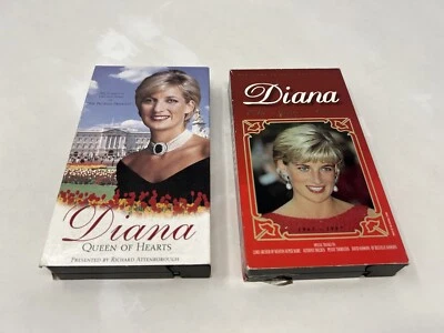 Lot of 2 Prince Diana VHS People's Princess - Queen Of Hearts - Image 1 of 3