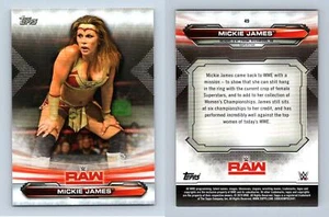 Mickie James #49 WWE RAW 2019 Topps Trading Card - Picture 1 of 1