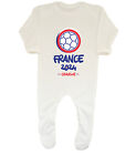 Personalised France 2024 Baby Grow Sleepsuit Football Soccer Supporter Boys Girl