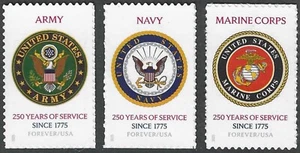USA Sc. 6003-5 (F) U.S. Army, Navy & Marines 2025 MNH singles - Picture 1 of 1