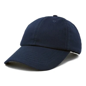 DALIX Unisex Youth Childrens Cotton Cap Adjustable Plain Hat  - Picture 1 of 73