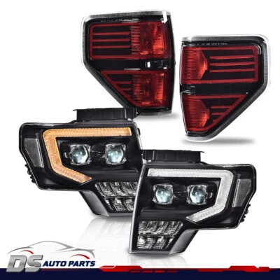 Faros proyectores LED luz trasera lámpara de freno aptos para Ford F-150 2009-2014 Foto 1 de 4