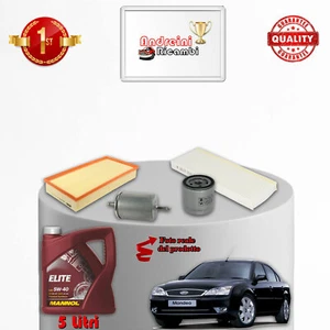 KIT TAGLIANDO 4 FILTRI E OLIO FORD MONDEO III 2.0 16V 107KW 146CV DAL 2000 -> - Imagen 1 de 1