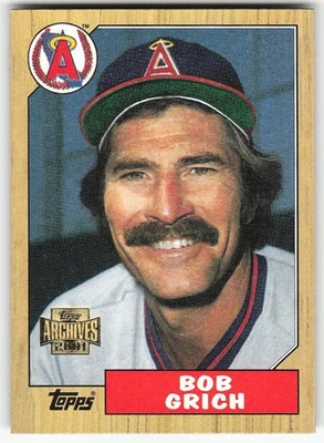 2001 Topps Archives #172 Bob Grich BASEBALL California Angels - Image 1 of 2