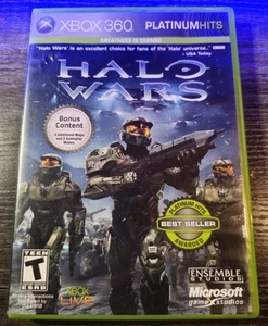 Halo Wars Platinum Hits (Microsoft Xbox 360, 2009) Complete With Manual - Picture 1 of 3