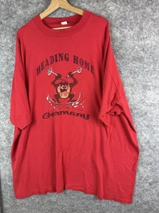 Vintage Taz Tshirt Mens 5XL Cartoon Warner Bros Looney Tunes Olympics 80s Tv - Picture 1 of 9