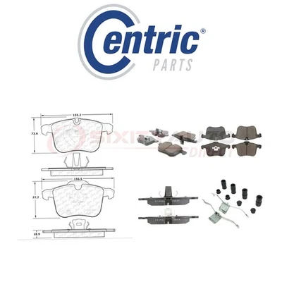 Centric Posi Quiet Ceramic Brake Pads w Shims for 2006-2011 Saab 9-3 2.0L ve Foto 1 de 4