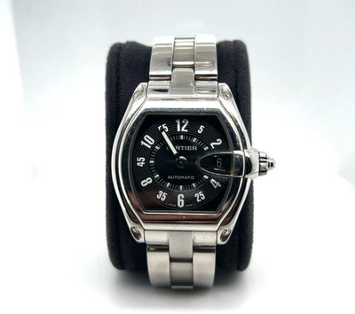 Cartier Roadster 2510 Automático Acero Inoxidable Negro Foto 1 de 4