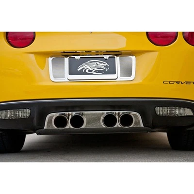 Panel de escape ACC para Corvette 2005-2013 estilo Billet pulido/se adapta a escape OEM Foto 1 de 4