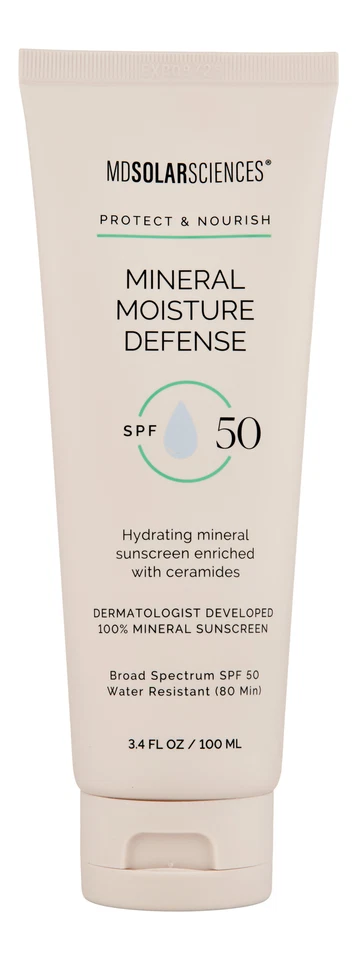 MDSolarSciences Mineral Moisture Defense SPF 50 3,4 унц. Солнцезащитный крем - Изображение 1 из 1