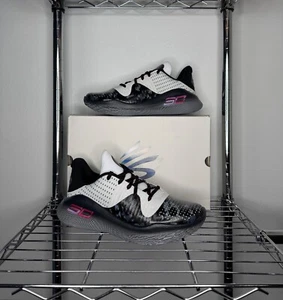 Men's - Under Armour Curry 4 Low FloTro 'Davidson' 3028053-001 - Picture 1 of 6