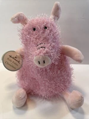 Hallmark Roly Polies Chouchou PIG Pink Beans Shaggy Fuzzy NEW 6” - Image 1 of 4