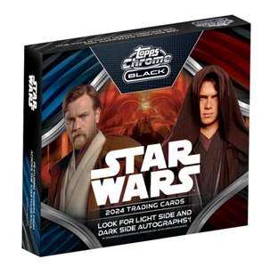 2024 TOPPS CHROME BLACK STAR WARS HOBBY BOX Brand New Sealed (1 AUTO ENCASED) - Picture 1 of 1