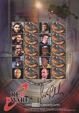 RED DWARF Stamp Sheet Signed by CRAIG CHARLES A4 Official Limited Edition NEW