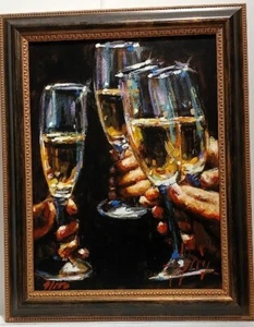 Fabian Perez – “Brindis Con Champagne” – Limited Edition print – Gallery Framed - Picture 1 of 6